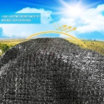 지지우 그늘막 천 10X12피트 파티오 야외 커버로 햇빛 70 식물 온실 닭장 그롬멧 6x3ft : 페브러리 플레이스