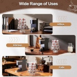 메즐리 K 컵 홀더, 아크릴 커피 포드 캐러셀 30 홀더 스탠드 가정용 또는 사무실 주방 카운터 정리함을 위해 360도 투명하게 회전합니다 : 소로상회