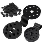 TOYMIS 40pcs 블랙 플라스틱 그늘막 천 클립, 야외 정원용 헤비 듀티 라운드 선 클립 100 : 라임코끼리스토어