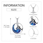 악셀루나 웨이브 목걸이 스털링 실버 오션 여성 어머니를 위한 보석 : KUMS샵