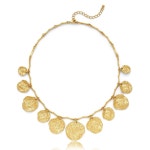 여성용 CLASSYZINT 골드 하트 목걸이 선 코인 퍼프 펜던트 여름 주얼리 선물 : ANS마켓