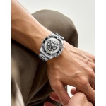 남성용 OLEVS 시계 자동 기계식 럭셔리 드레스 빅 페이스 셀프 와인딩 투어빌론 스켈레 : 캐시업업