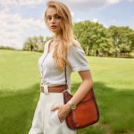 이즈위 크로스바디백 여성용 순정 가죽 지갑 빈티지 숄더 여행용 보호 스트랩 Brown : 선릉율글로벌샵