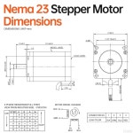 YEJMKJ 3팩 네마 23 스테퍼 모터 2상 1.8 2.2Nm(311.55온스 인치) 고토크 바이폴라 82mm 4.0A 0.6 4-리드 샤프트 21mm 8mm 57 케이블 1M... 