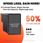 오피스젯 4315 J3680 데스크젯 F4180 F2210 D1560 D1530 D1520 3915 3930 PSC 1212 프린터용 21 XL 블랙용 COCINK 21XL 블랙... 