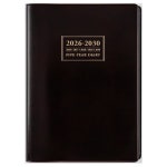 2030 번호 61) 일본 데일리 플래너 + 무료 메모 공간이 있는 실용적인 수평 월간 레이아웃, 연도별 비교 (A5 5.8 x 8.3 ) 브라운 : 웨이온스토어