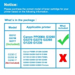 GI-21 G3260 G3270 잉크병 교체용 G3260 G2260 G1260 G1220 G1230 G2270 메가탱크 프린터용 21 GI-21 GI21 잉크 리필 병 3팩 시안... 