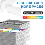 FACMS, 6052 6058 6075 데스크젯 2732 2755 2842e 데스크젯 플러스 4152 4155 4158 프린터용 67XL 재제조 잉크 카트리지 교체 블랙 1색... 