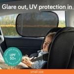 베이비 우마 자동차 창문 그늘막(2팩) - 18.9 12 , UPF 50+ 자동차 창문 덮개, 99 UVB + 94 UVA 보호, 여행 가방 포함 정적 밀착형 선 그늘막... 