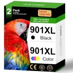 901 901XL 잉크 카트리지를 위해 재제조된 901XL 잉크 카트리지는 Officejet 4500 J4524 J4540 J4550 J4580 J4624 J4680 프린터에서... 