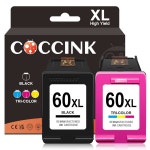 COCCKINK 60XL 잉크 카트리지 DeskJet D2680 F4200 F4280 F4480 F2430 F4580 포토스마트 C4780 C4680 C4795 D110a 잉크 : 케이엠삼이