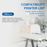 아세토너 901XL 컬러 잉크 카트리지 1팩 901 901 XL 잉크용으로 재제조된 OfficeJet J4680 J4580 J4500 시리즈 J4624 J4640 J4524... 