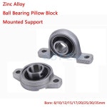 1개 아연 합금 볼 베어링 필로우 블록 마운트 지지대 직경 8 10 12 17 20 30mm KFL08 KFL004 KFL002 KP08 KP000 KP003 KP005 : 랜선팡팡