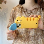 G1741 아이폰 실리콘 붕어빵 고양이 핸드폰 케이스 16 17 pro 폰 귀여운 : 쿠마네상점