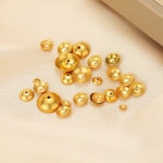 50 100PCS 스페이서 스틸 모자 라운드 목걸이에 구슬 DIY 스테인레스 진주 쥬얼리 100pcs St l m : 노멘트