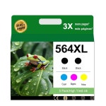 564XL 잉크 카트리지 콤보 팩 564 XL HP564 HP564XL 프린터 7520 5520 3520 6520 6520 4620 5510 5510 4610 4622 3525 : 케이엠삼이