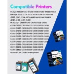 고수익 74 블랙 잉크 카트리지 교체용 74 74XL 잉크 카트리지, 포토스마트 C4280 C5280 데스크젯 D4260 D4360 오피스젯 J6480 J5780... 