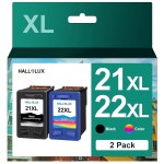 21XL 22XL 잉크 카트리지 콤보 팩 21 22 잉크 카트리지 콤보 팩 DeskJet F4180 F2210 D1560, OfficeJet 4315 J3640, FAX 3180... 