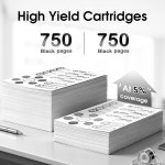 NOINK 901XL 블랙 잉크 카트리지 901XL 블랙 콤보 팩을 위한 고수익 교체 프린터 Officejet 4500 J4524 J4540 J4550 J4680 J4640 J46... 