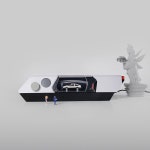 FUN-TECH-LAB Windsible, 데스크톱 풍동, 1 64 다이캐스트 자동차 모델, 미니어처 바람 시뮬레이션, 디스플레이 스탠드, 수집가 및 취미... 