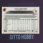 잭 라우더 루키 볼티모어 오리올스 크롬 베이스 2022 탑스 크롬 MLB 탑스 야구카드 스포츠카드 : 디토하비