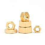 H62 59 부식 응용 전도성 분야에 높은 해양 너트 DIY 저항성 황동 육각 전기 M1 4 200Pcs : 노멘트