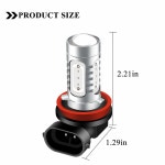 안개등용 이펑슌 2pcs 슈퍼 브라이트 레드 H11 / H8 LED 전구 7.5W COB 안개 주행등 DRL 12V pink : 리패즈