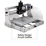 3018 Pro CNC 라우터 기계 각인 올 제어, 비상 프로브, 기능 리미트 작업 PVC 프레임 포함 180 GRBL 목재 300 스위치, x PCB 알루미늄 45mm... 