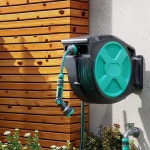 안데카 헤비 듀티 자동 리트랙터블 정원 호스 릴 프리 락킹 180 ° 회전식 벽걸이 부드러운 PVC : 성연홀딩스