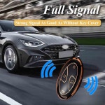 현대 키포브 커버 액세서리와 호환되는 5가지 버튼, 열쇠고리가 엘란트라 소프트 케이스(블랙실버) 투손에 산타페 적합, TPU 쏘나타 있는 코나... 