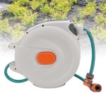 자동 감김식 정원 호스 릴 길이 조절  잠금 세차 및 청소용 스프레이어 포함 : 성연홀딩스