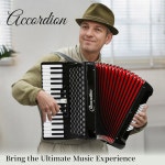 아코디언 - 34 키 60 및 성인(어두운)에게 있어 가능하며 초보자, : Ato Luna