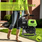 상업용 3500PSI 2.4GPM 79.7CC 가스 압력 세척기, 마당 1L 파워 준수), / Green35 호스 울타리 2.5HP 정원용 진입로 25FT ETL DS-E0 보틀... 