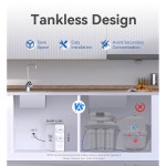 스톡 S1 플러스 600GPD 역삼투압 정수 필터, 8단계 배수, / 감소, ANSI 싱크 탱크리스 흰색 순수 2.5 1 하에서 스마트 NSF LED 42&58 시스템... 