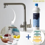 플러스워터 무타공 언더싱크정수기 싱크대 수도꼭지 언더씽크 씽크대 수돗물 자가설치 타공없는 : 다잘몰