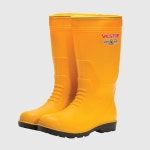 내산 내화학 장화 PVC 넌슬립 공장 방수 사출식 와이드 : 옴니당