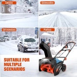 SE닉스 전기 제설기, 18인치 8인치 클리어링 깊이, LED 모터, 15Amp 최대 조명(STE14-M) DS-L2 투척 거리 33피트, 4개의 1700와트... 