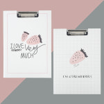 접이형 A4 클립보드 화일판 : 햇빛캠퍼