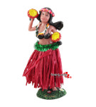 하와이 훌라댄서 전통 인형 데코소품 하와이안 장식품 : 다양한나라