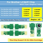 태평양 일회용 카트리지 LC3619 J2730 J3930 MFC J3530 LC3617 LC3617 single chip : 이너픽