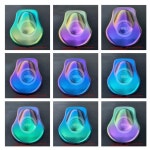 카멜레온 안료 파우더 색상 변환 품목:3815 색상:레드/보라색/파란색 무게:10gram : 다온전기.