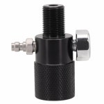 HAP G1214 실린더 리필 어댑터 에어탱크 커넥터 조절기 블랙 1개 압력 홈 개선 : 행쇼물류29