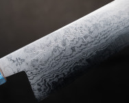 시게키다나카 청2 다마스커스 규토180mm 블루메이플핸들 : 나이프샵 마이도