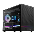 GAMDIAS u2011타워 게이밍 PC 케이스, 메시 전면 패널, RGB 스트립 및 3 120 u202Fmm 프리빌트 팬, 듀얼 360 라디에이터, u2011 마운트... 