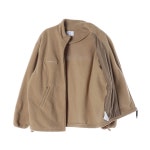 mmlg 엠엠엘지 뽀글리 플리스 로고 집업 재킷 점퍼 베이지 M : 뉴오프