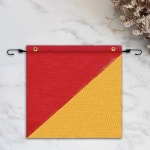 트럭용 깃발 6개 탄성 코드가 있는 경고 깃발 18 X 18 트럭 적재 농장 견인 차량용 고시인성 배너 : 한운상사