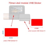 70mai 대시 캠 라이트 2 A500S 정전 스티커, 70mai 라이트 2 차량용 DVR 필름 거치대, 3 Lite 2 A500S 3PCS : 우리마을해외창고