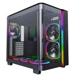 MONTECH King 95 PRO 듀얼 챔버 ATX 미드 타워 PC 게이밍 케이스, 고풍량, 공구 없는 패널, 견고한 곡면 강화 유리 전면, 팬 허브가 장착된... 