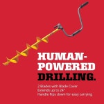 Jiffy 핸드 오거, 플립다운, 확장 가능, 8인치, 옐로우, 스틸, J4658 : 다잇다16