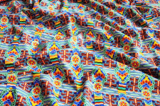 경복궁 단청 / 궁궐 단청무늬 / 한국 전통 패턴 원단 / 20수 / 반마기준 : 소잉두잉